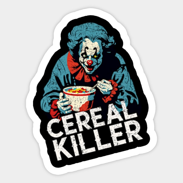 Killer Clown Cereal Killer Sticker by poppoplover